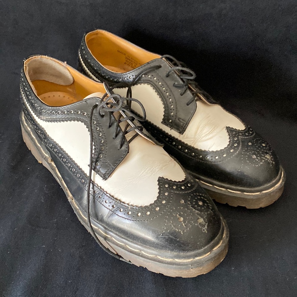 Dr Martens Made in England two-toned brogues